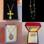 Jaclyn Smith Jewelry Bundle Lot. Jaclyn Smit set, necklace, cross necklace Photo 1