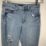 Sincerely Jules  Distressed Light Wash Raw Hem Distressed Jeans Sz 29 Photo 3
