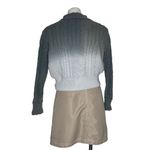 Anthropologie By Grey Sweater Marci Dip Dyed Cable Knit Ombré Boxy Size Small Photo 1
