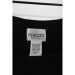 Chico's Black Knit Tank Top Sleeveless Scoop Neck Sweater Vest Size 1 Photo 5