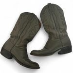 American Vintage Vintage Grey Gray leather western cowboy boots El Dorado womens size 9.5 D Photo 4