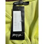 Nasty Gal  Lime Green BodySuit with Cutouts Sz 2 NWT Photo 2