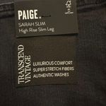 Paige  Women’s Sarah black high waist slim jeans plus size 16W Photo 2