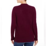 Cashmere Grandfather Cardigan in Burgundy from C by Bloomingdale's Size XS NWT Red Photo 2