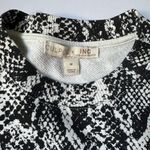 Culpos x INC International Snake Print Mini Dress Sweater Sz Medium Long Sleeve Black Photo 5