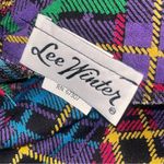 Vintage ‘90s Lee Winter Plaid Patchwork Knee Length Skirt L Red Size L Photo 2