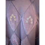Alfred Dunner Floral Embroidered Pullover Mock Neck Sweatshirt Purple Women's XL Photo 3