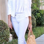 Paige hidden hills white skinny jeans size 28 mid rise Photo 0