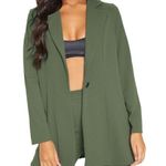 Pretty Little Thing  Sage Khaki Oversized Boyfriend Blazer  Photo 0