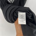 Windsor LBD Black Sheer Mesh Ruched Gathered Strappy Cowl Neck Mini Dress Photo 8