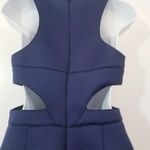 Hunter Bell  Women size 6 Navy Blue Cutout Midi Bodycon Dress Sleeveless Photo 11