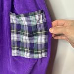 Cottagecore Purple Plaid Babydoll Dress Sz Medium Photo 6