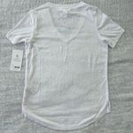 Athleta  Womens Breezy Scoop V Tee White XS NWT Photo 1