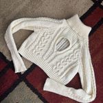 Rue 21  Cropped Sweater Turtleneck Knit Cream White small Photo 1
