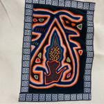 Bohemian Embroidered Appliqué Canvas Bag Like New Tan Photo 3