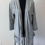 PINK Victoria Secret " I only Sleep In Pink" Grey and White DogRobe Extra Small Gray Size XS Photo 7