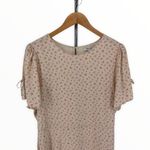 Madewell Tie-Sleeve Retro Dress in Dutch Dandelion Cream Micro Floral size 8 Photo 3