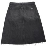 joe's jeans  Skirt Womens 28 Washed Black Denim High-Rise‎ Nerine Raw Hem Slit Photo 5