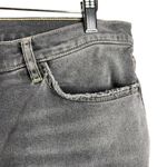 Current/Elliott Sample Gray Mid Rise Raw Step Hem Cropped Distressed Jeans Photo 6