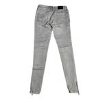 ANINE BING  Double Zip Skinny Gray Distressed Jeans Size: 24 Photo 4
