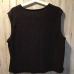 Bechamel Vintage Women’s Size L Christmas Black Fleece Vest Ugly Sweater Santa Size L Photo 10