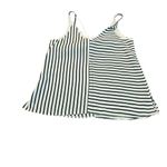 Topshop 3/$15 blue and white striped tank Photo 3