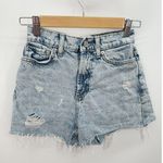 BDG  High Waisted Cut Off Light Wash Shorts Cotton Women Size 24 Photo 0