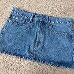 Olivaceous Low Rise Jean Skirt  Photo 0