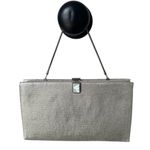 Vintage After Five Silver Metallic Evening Bag Purse Clutch Mother Photo 0