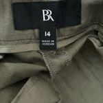 Banana Republic NEW Size 14 Seahaven Straight Italian Cotton Linen Pants Green Photo 4