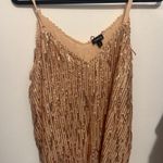 Torrid Sophie Sequin Fringe Swing Cami Size 2 rose gold Photo 2