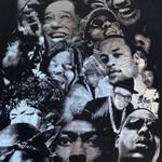 Vintage Black History Artists Graphic Metallic Black T Photo 7