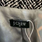 J.Crew  Black White Tweed Herringbone Blazer Fully Lined Size 4 CS Photo 3