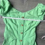 HOUSE OF SUNNY Rustic Cold Shoulder Dress Garden Green Green Size 4 Photo 11