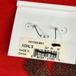 Sonoma New, Black Beaded Statement Dangle Pierced Earrings Photo 3