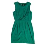 Topshop Emerald Green Midi Draped Back Zip Dress Size 6 Photo 1