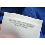 Anne Klein  Sleeveless V Neck Pleated Royal Blue Top Women's Size L Photo 9