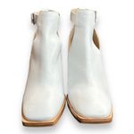 Free People Brady Buckle Boots Booties Size 8 White Leather Photo 1