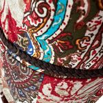 Ralph Lauren Lauren XL Dress Stretch Retro Boho Faux Wrap Patchwork Paisley Belt Photo 3