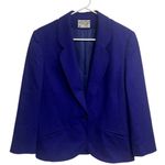 Pendleton Vintage 80's Women's Purple 100% Wool Blazer Size 12 Career Office Photo 0
