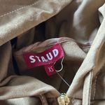 STAUD  Brown Suede Pullover Outterwear W Leather Pouch Pocket Photo 4