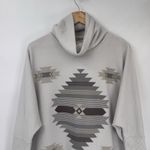 Simply Southern Turtleneck Sweater Womens One Size Gray Aztec Dolman Sleeve NEW Photo 1
