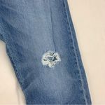 Levi's 501 women's 29 straight leg crop jeans distressed button fly premium leath Photo 12