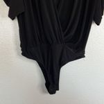 EUC 21 Saints Ruffled Sleeve Black Bodysuit sz S Photo 3