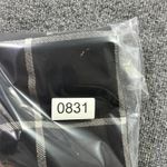 Monteau Pencil Skirt Womens XL Black Windowpane Check Rayon Stretch Knee Length Photo 6