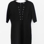 Bardot BooHoo Lace-Up Shift Dress NWOT Size 6/S Photo 0