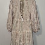 Blue Island Beach Boho Chic Aztec Swim Coverup Mini Dress Women’s M Medium Pink Photo 1