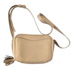 Cuyana  Classic Leather Camera Crossbody Bag Tassel Beige Women’s One Size Photo 1