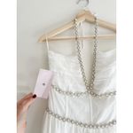 V. CHAPMAN NWT The Scarlette Halter Maxi Dress in White Size 6 Photo 6