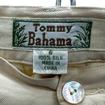 Tommy Bahama Silk Pale Yellow Casino Deck Pleated 4 Pocket Shorts Womens 6 Photo 9